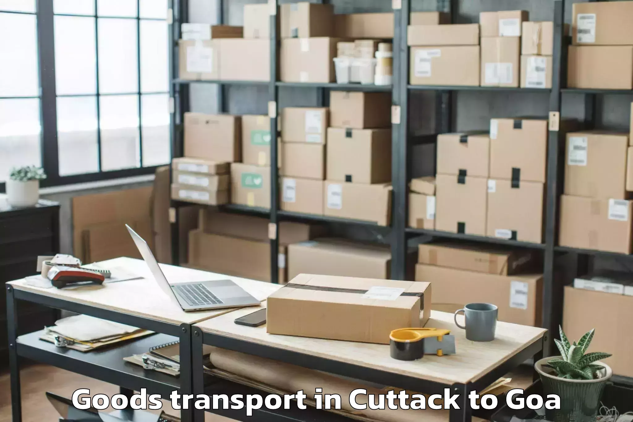 Top Cuttack to Mall De Goa Goods Transport Available